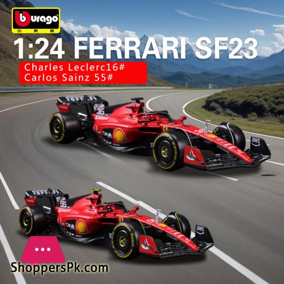 Bburago 1:24 Ferrari SF23 C.Sainz NO.16 Formula One Cars Simulated Alloy Car Model