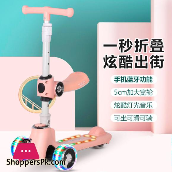Childrens Music Skateboard Three in One Skateboard Can Sit Scooter