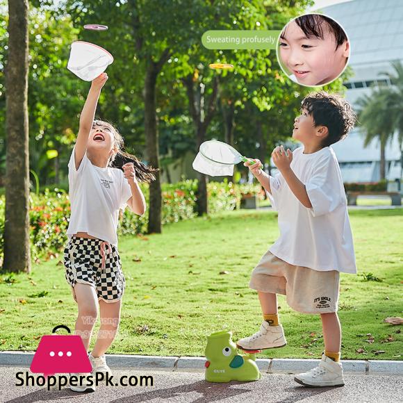 Flying Disc Air Rocket Launcher Saucer Outdoor Soaring Propeller Garden Game Novel Children Toy for Kid Jump Sport