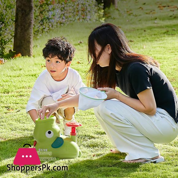 Flying Disc Air Rocket Launcher Saucer Outdoor Soaring Propeller Garden Game Novel Children Toy for Kid Jump Sport