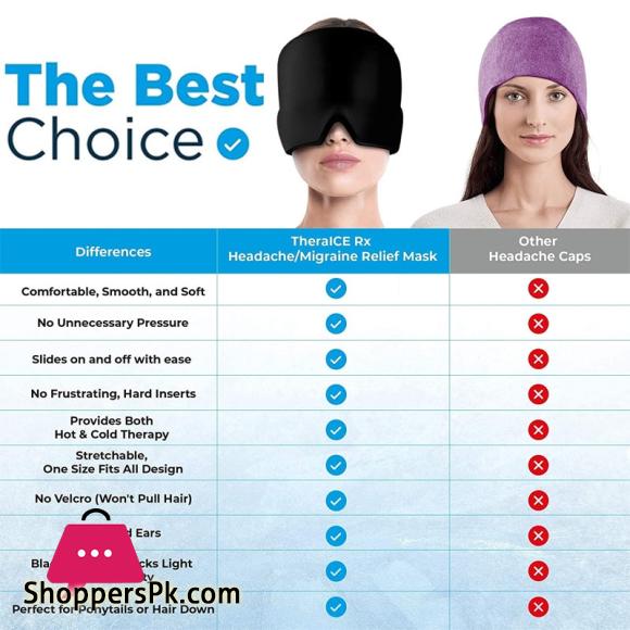 Gel Hot Cold Therapy Headache Migraine Relief Hat Head Massager Antistress Relax Massage Machine Health Care Ice Eye Mask