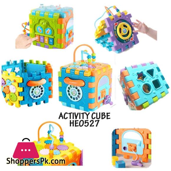 HUANGER Multifunctional Children Infant Baby Music Activity House Fancy Activity Cube Early Educational Learning Baby Toys