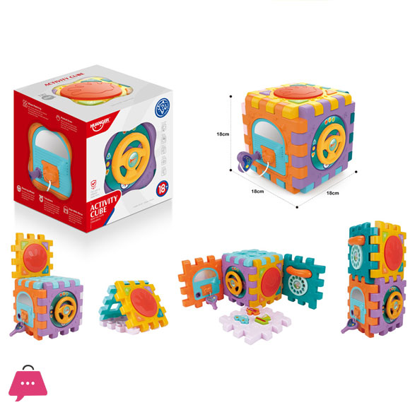 HUANGER Multifunctional Children Infant Baby Music Activity House Fancy Activity Cube Early Educational Learning Baby Toys