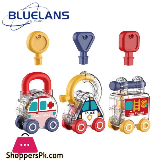 Inertial Scooter Car Montessori Car Lock Key Toy Set Color Matching Fine Motor Skills Development for Kids Educational Learning Toy Montessori Toy Car