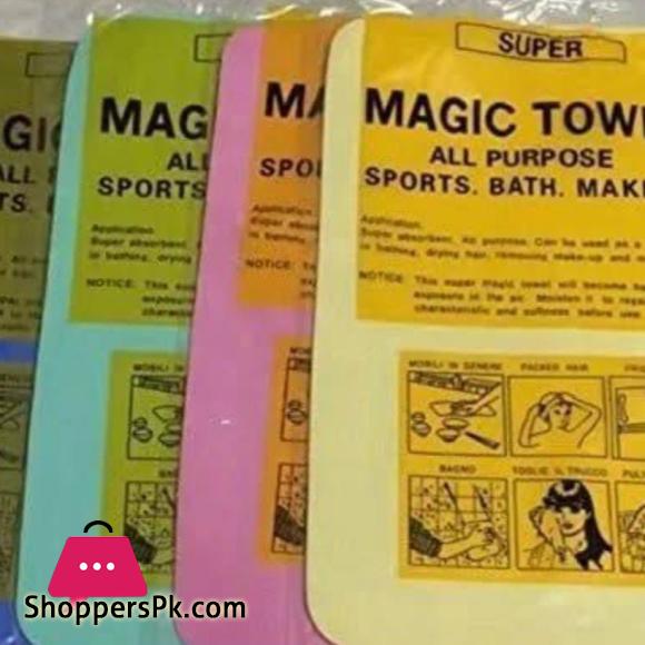 Magic Towel Reusable Water Absorbent Multipurpose Cleaning Cloth For Kitchen, Glass,Car,Super Absorbent, Chamois Leather Wipes (30Cm X 40Cm)