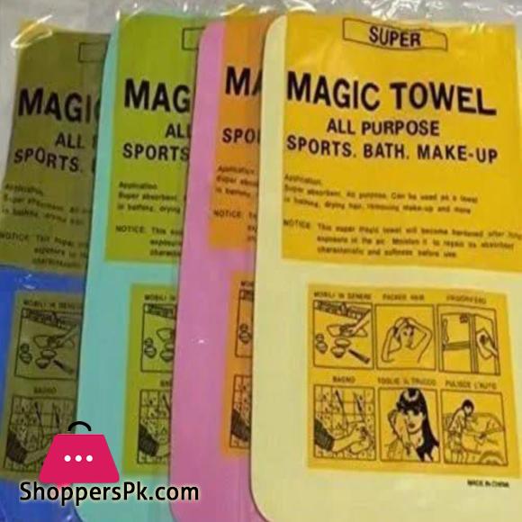 Magic Towel Reusable Water Absorbent Multipurpose Cleaning Cloth For Kitchen, Glass,Car,Super Absorbent, Chamois Leather Wipes (30Cm X 40Cm)