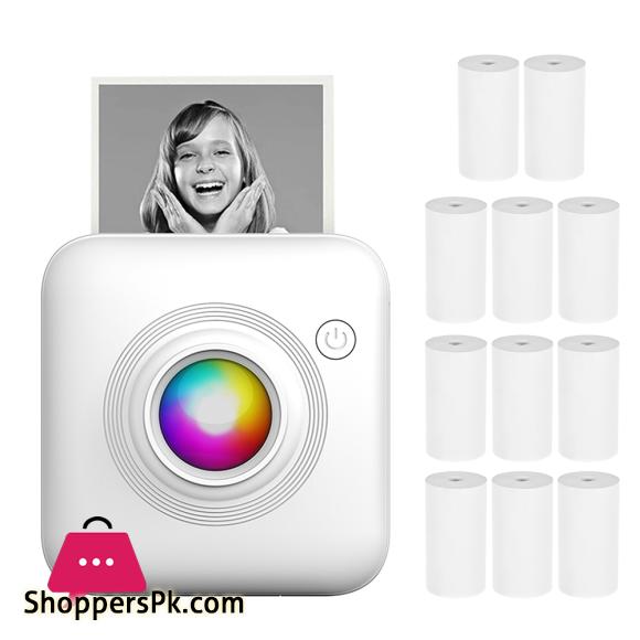 Mini Pocket Printer Portable 58mm Thermal Printer Machine Wireless BT Printer for Picture Label DIY Handcraft List Memo Notes