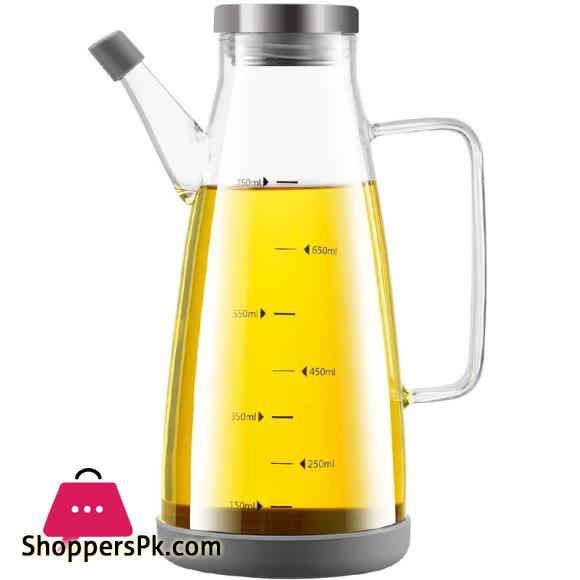 New Oil Spray Bottle 750ml High Borosilicate Glass Cooking Oil Dispensers Olive Oil