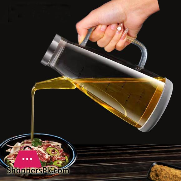 New Oil Spray Bottle 750ml High Borosilicate Glass Cooking Oil Dispensers Olive Oil