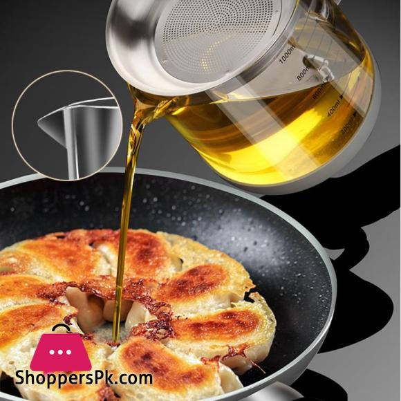 Oil Pot Strainer Container Kitchen Gadget Oil Filter - 1500ML