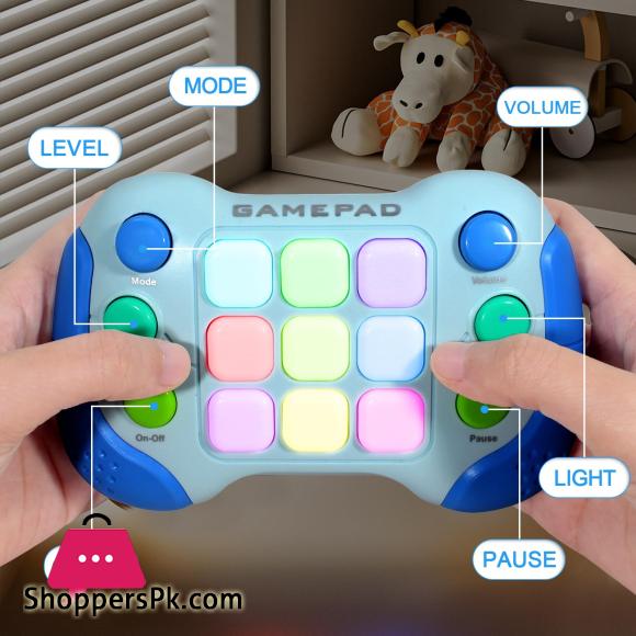 Quick Push Game Pad 5 Game Modes 999 Levels Electronic Pop RGB Lighting Fidget Toys