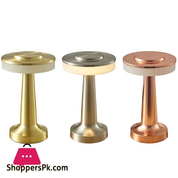 Retro Dumbbell Shaped Night Light 3 Levels Brightness Space-saving Desk Light for Room Atmosphere Accessory Home Table Lighting