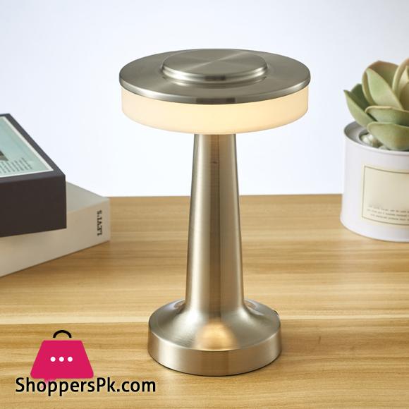 Retro Dumbbell Shaped Night Light 3 Levels Brightness Space-saving Desk Light for Room Atmosphere Accessory Home Table Lighting