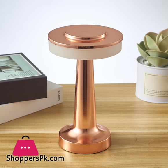 Retro Dumbbell Shaped Night Light 3 Levels Brightness Space-saving Desk Light for Room Atmosphere Accessory Home Table Lighting