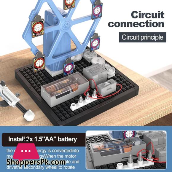 STEAM Machinery Bow & Arrow Rotating DIY Circuit Kit For Kids