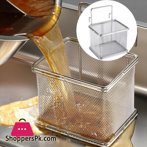 Stainless Steel Colander With Hook Noodle Drainer Filter Mesh Sieve Strainer Spoon For French Fries Pasta