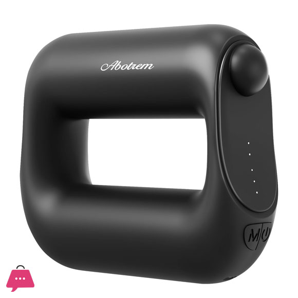 Abotrem Percussive Massager with Multiple Head Attachments, Quiet Brushless Motor