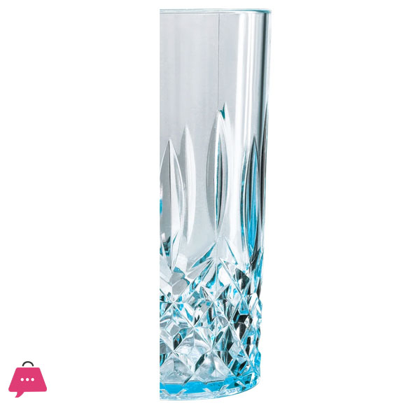 Acrylic Diamond Cut Hb Glass Pack of 6