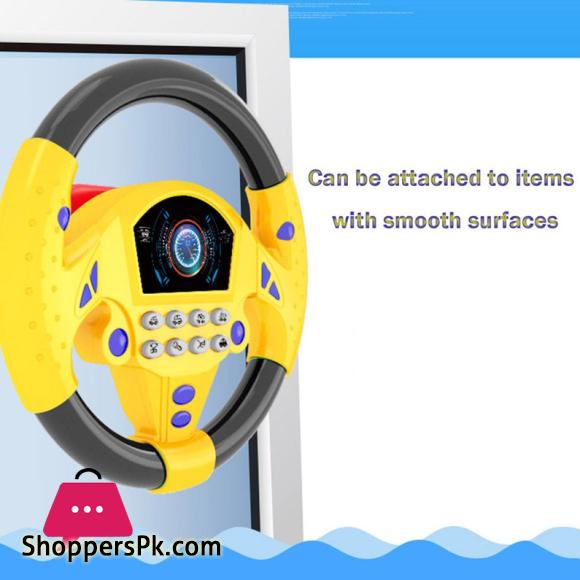 Car Wheel Kids Baby Interactive Kids Steering Wheel with Light Sound Driving Car Education Gift
