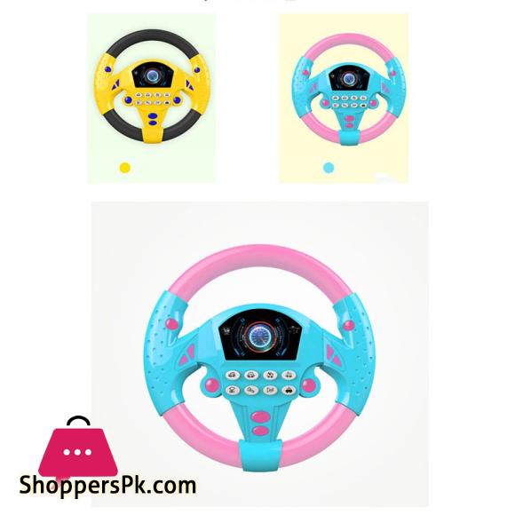 Car Wheel Kids Baby Interactive Kids Steering Wheel with Light Sound Driving Car Education Gift