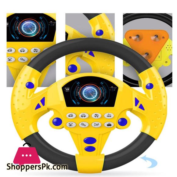 Car Wheel Kids Baby Interactive Kids Steering Wheel with Light Sound Driving Car Education Gift