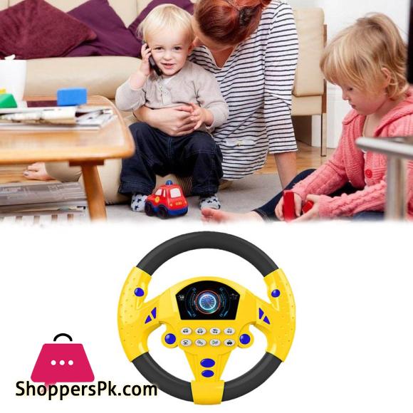 Car Wheel Kids Baby Interactive Kids Steering Wheel with Light Sound Driving Car Education Gift
