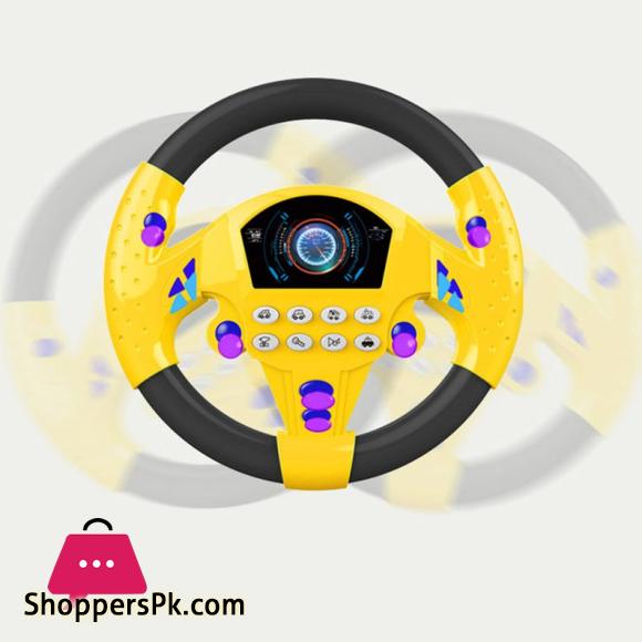 Car Wheel Kids Baby Interactive Kids Steering Wheel with Light Sound Driving Car Education Gift