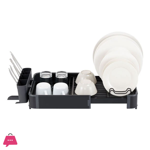 Binca Aluminium Expandable Dish Drainer Plate Rack
