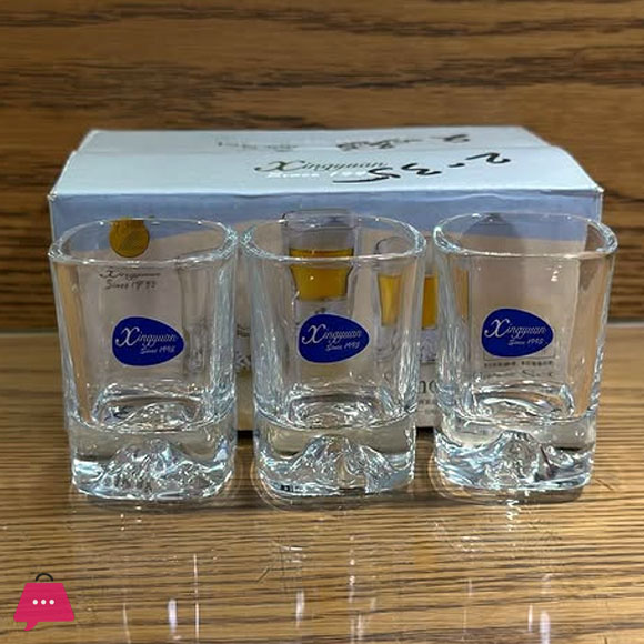 Mini Shot Glass Mini Zamzam Glass 65ML Pack of 6