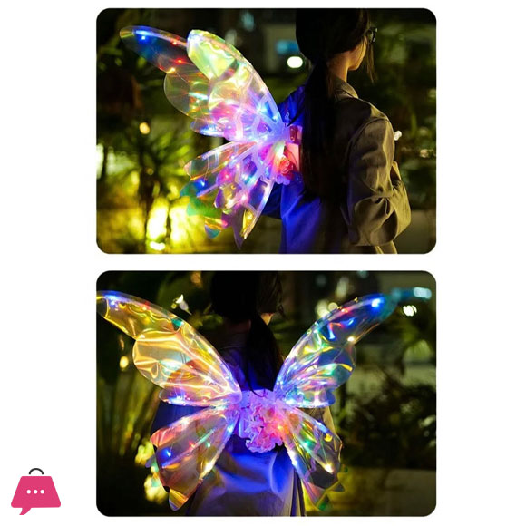 Butterfly Wings with Light & Music