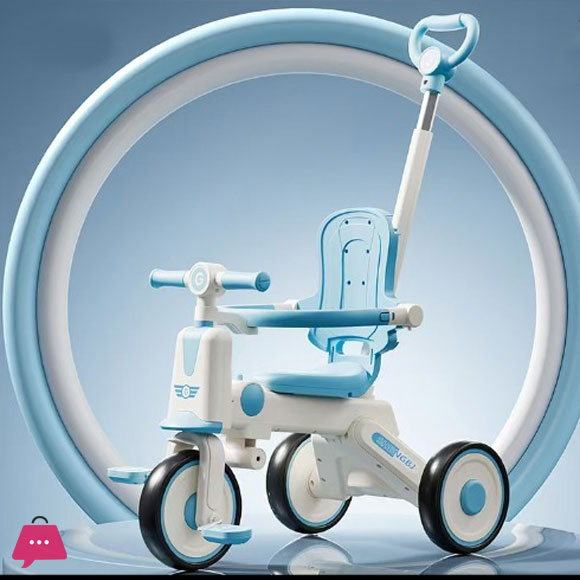 Childrens Tricycle Can Sit and Push Baby Artifact Hand Push Lightweight Folding Bicycle