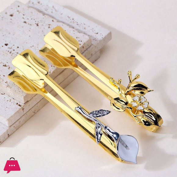 Handmade Flower Nut Snack Tong 5-Inch