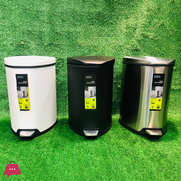 Homeatic Stainless Steel Grace Pedal Bin 5-Litre