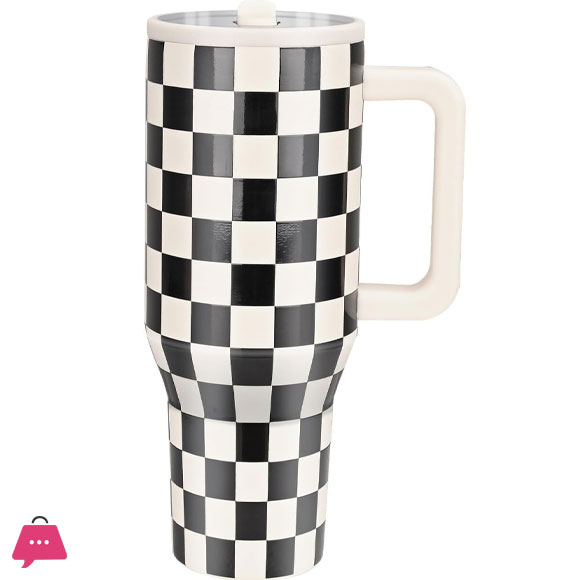 Hyderojug Aubrie Checkers Tumbler 40oz