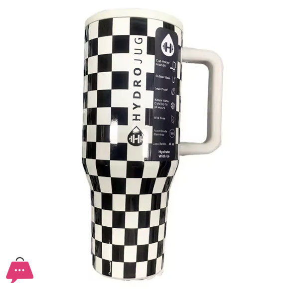 Hyderojug Aubrie Checkers Tumbler 40oz