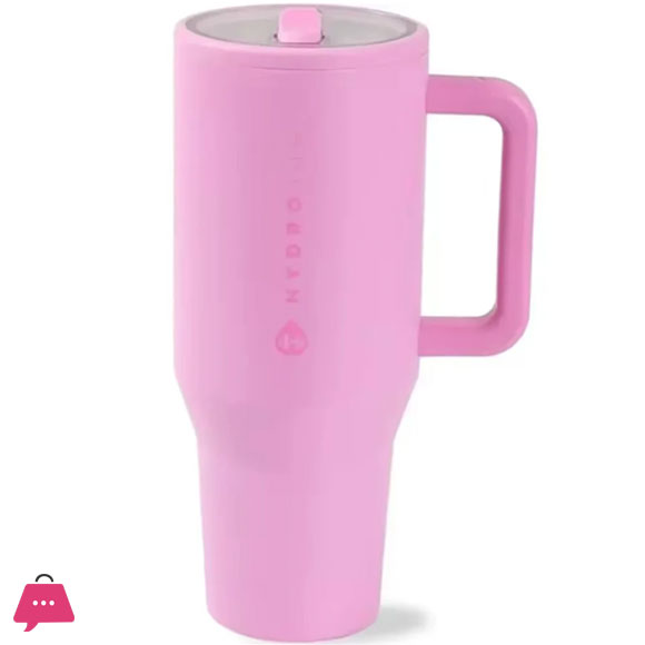 SALE PRICE Hydro Jug Tumbler with Handle Straw Lid Stainless Steel Vacuum Insulated Car Mug 32oz