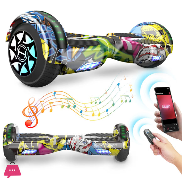 iHoverboard H4 Blue Bluetooth Hoverboard 6.5 Inch