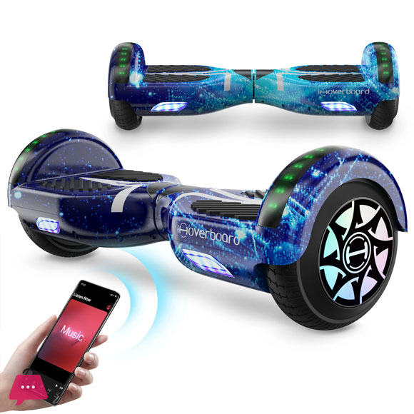iHoverboard H4 Blue Bluetooth Hoverboard 6.5 Inch