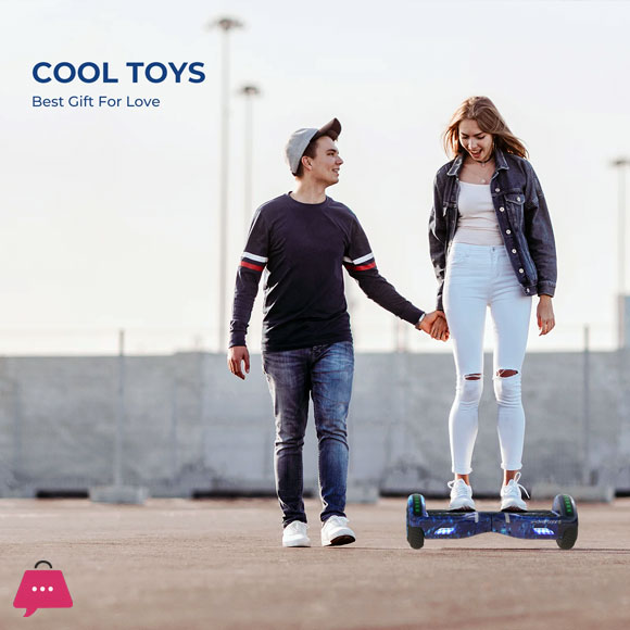 iHoverboard H4 Blue Bluetooth Hoverboard 6.5 Inch