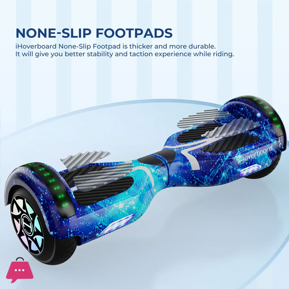 iHoverboard H4 Blue Bluetooth Hoverboard 6.5 Inch