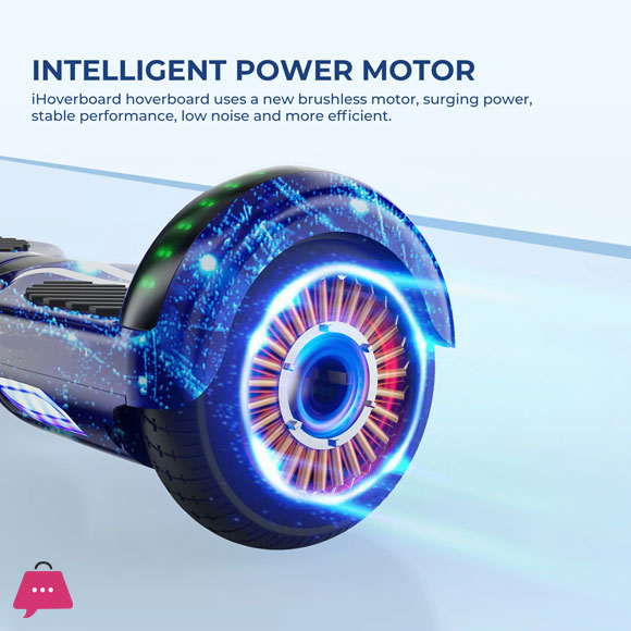 iHoverboard H4 Blue Bluetooth Hoverboard 6.5 Inch