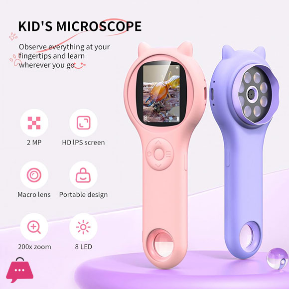 Mini Digital Kids Adventurers Microscope Toys