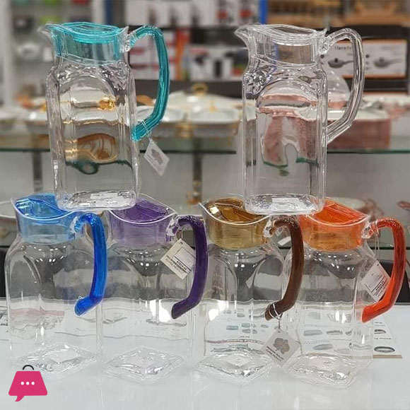 Snail Acrylic Pitcher Water Jug with Handle and Lid Taiwan Made 1Liter
