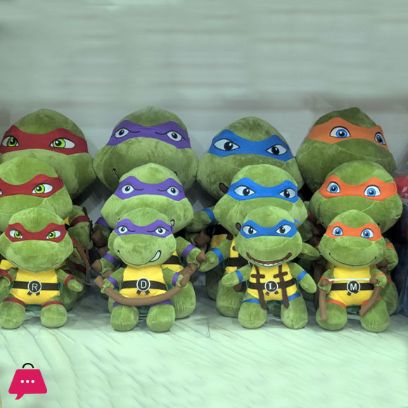 Teenage Mutant Ninja Turtles Plush Toy tmnt Cartoon Donatello Mikey Raffaele Leonardo Figure Stuff Kids Gifts - 45CM