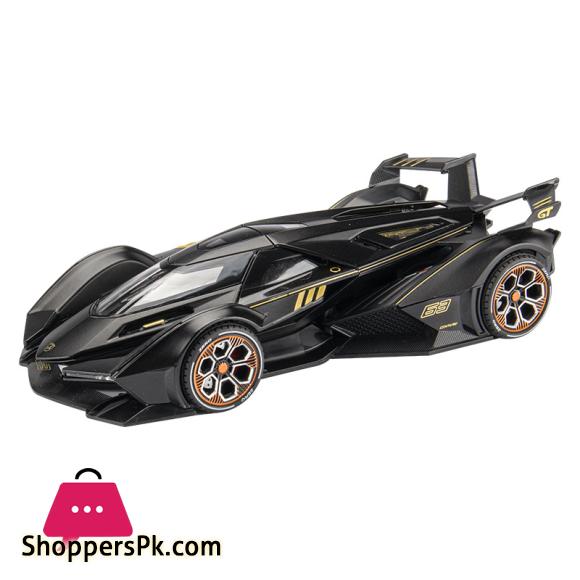 1:22 Lambos Vision Gran Turismo V12 GT Alloy Model Diecast Sound Super Racing Lifting Tail Hot Car Wheel For Children Gifts