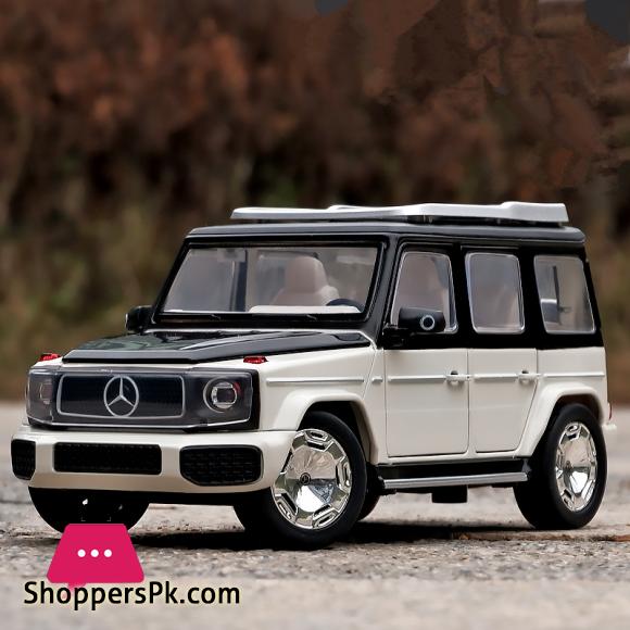 1:24 EQG G65 G63 New Energy Car Model Diecasts Alloy Metal Toy Off-road Vehicles Car Model Simulation Sound and Light kids Gifts