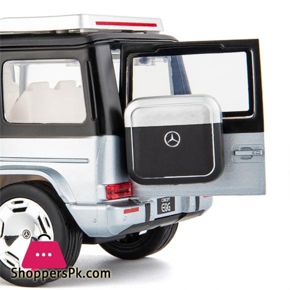 1:24 EQG G65 G63 New Energy Car Model Diecasts Alloy Metal Toy Off-road Vehicles Car Model Simulation Sound and Light kids Gifts