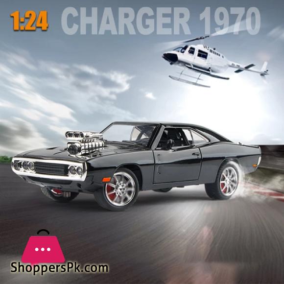 1:24 Scale Dodge Charger 1970 Muscle Car Diecast Model Fast & Furious Dominic Toretto Black