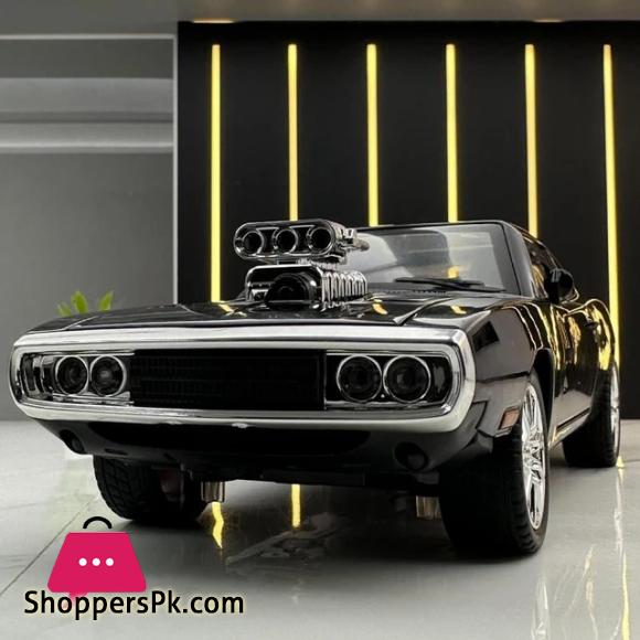 1:24 Scale Dodge Charger 1970 Muscle Car Diecast Model Fast & Furious Dominic Toretto Black
