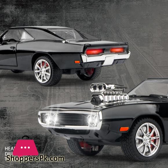 1:24 Scale Dodge Charger 1970 Muscle Car Diecast Model Fast & Furious Dominic Toretto Black